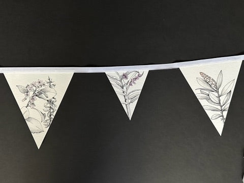 Ink and Watercolor Botanical Garland