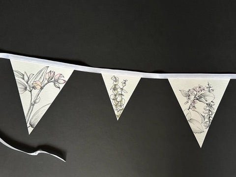 Ink and Watercolor Botanical Garland