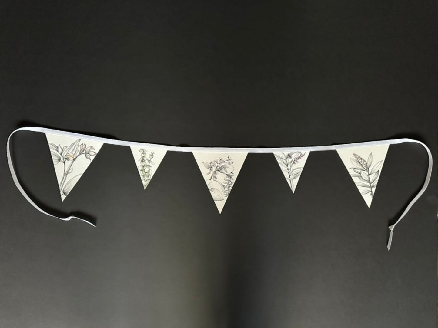 Ink and Watercolor Botanical Garland