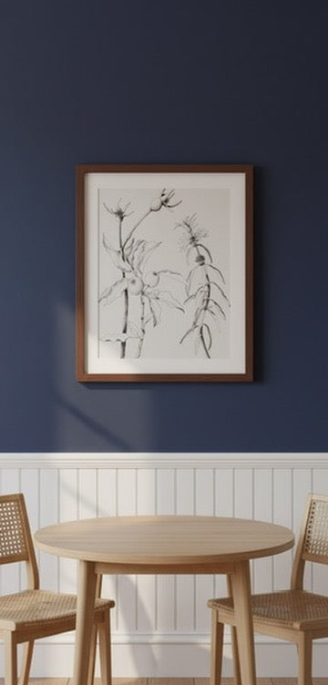 Botanical 3 Piece Pen and Ink Original