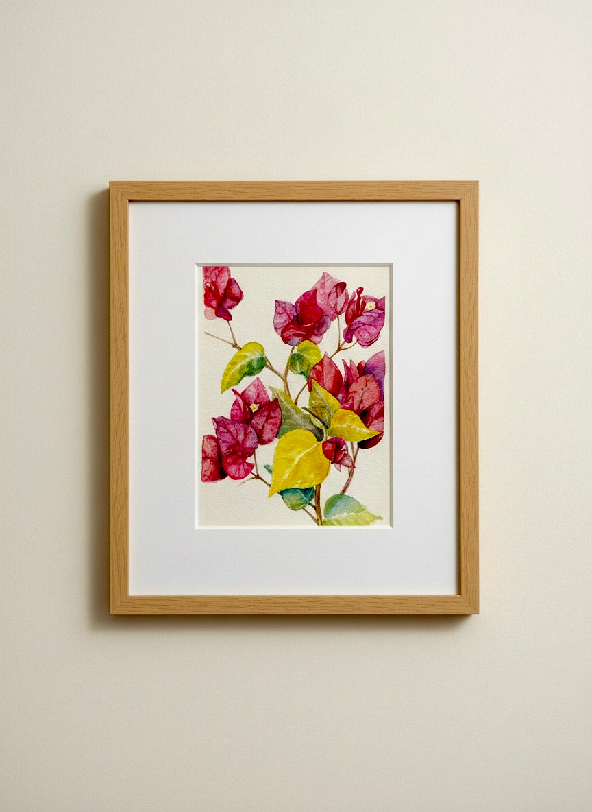 Pause in Bloom - original watercolor
